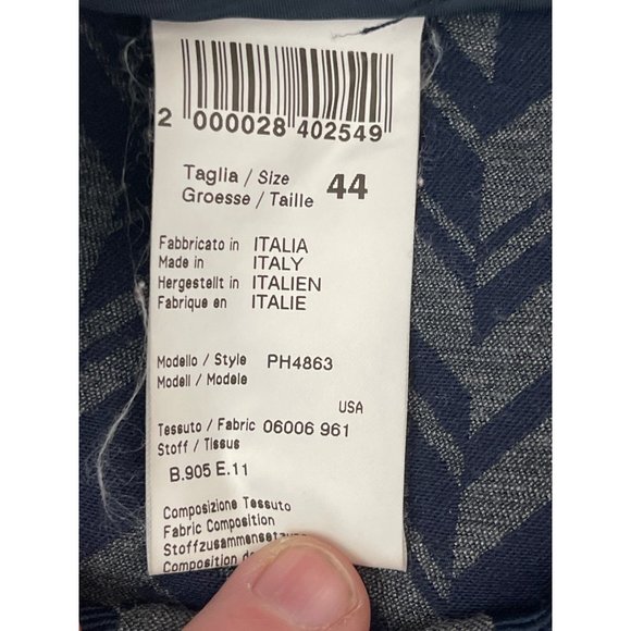 PESERICO Sign $545 Italian Tailored Arrow‎ Ankle Crop Dress Pants Italy 44 US 8 - Picture 9 of 14